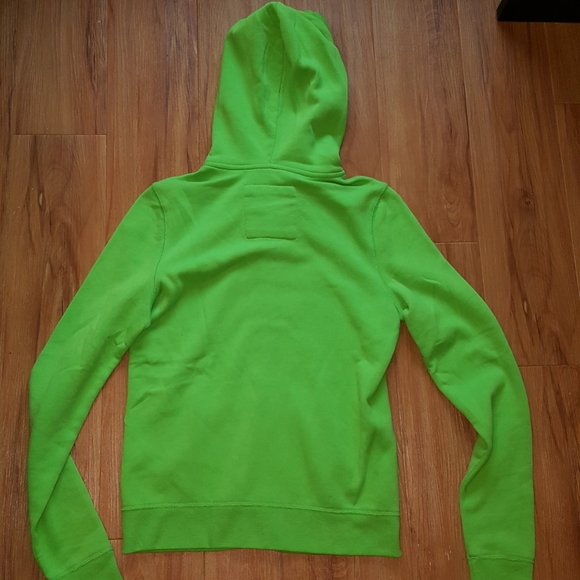 Hollister Lime Navy Zip Up Hoodie - Picture 6 of 6